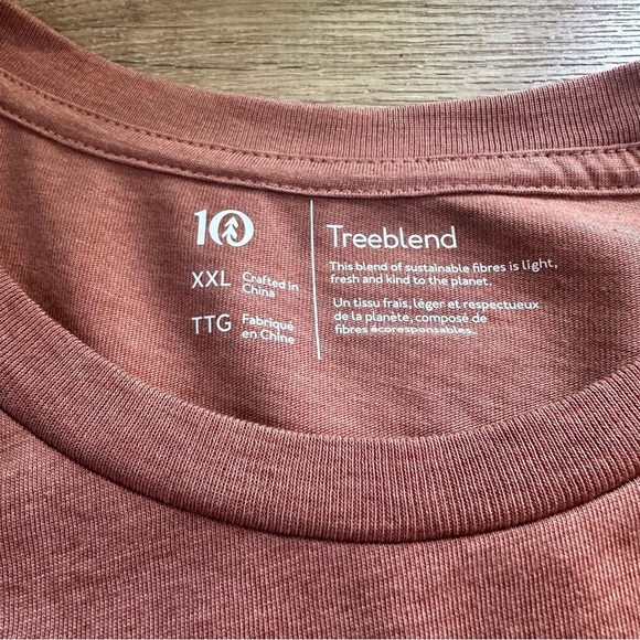 NWT Tentree TreeBlend Classic T-Shirt Women’s XXL Short Sleeve Clay Tile Heather - Picture 5 of 9